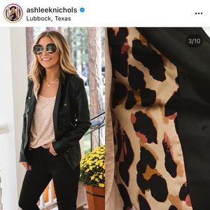 Amaryllis x Ashlee Black Faux leather jacket